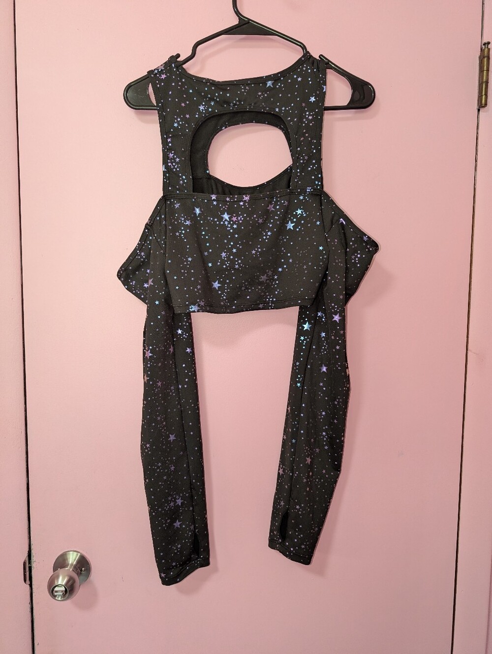 Rave Chrome Stars Cut Out Top